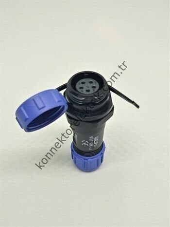 WEIPU SP1311/S5 5 Pin IP68 Plastik Kasa Karşıt Kablo Tipi Dişi Su Geçirmez Konnektör
