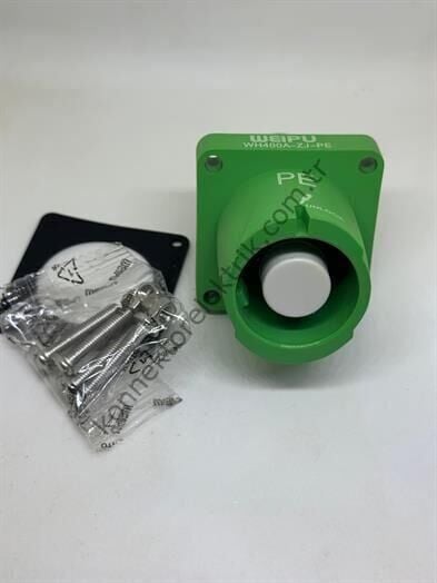 WEIPU WH400A-ZJ-PE-M12 1 Pin IP67 400A Panel Tipi Erkek Powerlock Su Geçirmez Konnektör