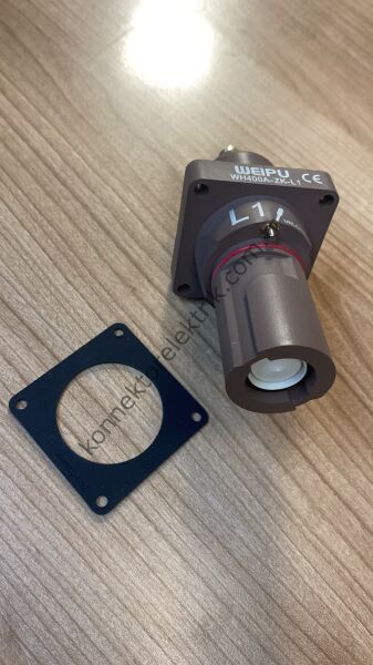 WEIPU WH400A-ZK-L1-M12 1 Pin IP67 400A Panel Tipi Dişi Powerlock Konnektör