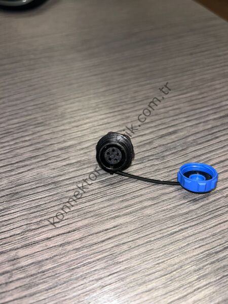 WEIPU SP1312/S5 5 Pin IP68 Plastik Kasa Panel Tipi Dişi Su Geçirmez Konnektör