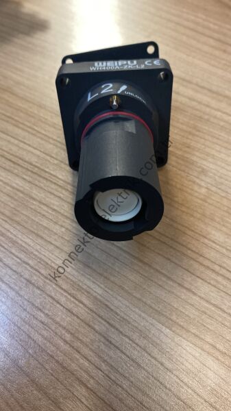 WEIPU WH400A-ZK-L2-M12 1 Pin IP67 400A Panel Tipi Dişi Powerlock Su Geçirmez Konnektör
