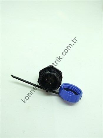 WEIPU SP1312/P5 5 Pin IP68 Plastik Kasa Panel Tipi Erkek Su Geçirmez Konnektör