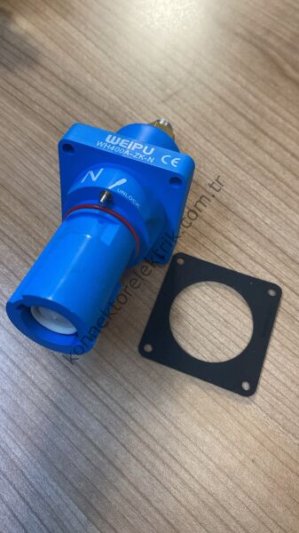 WEIPU WH400A-ZK-N-M12 1 Pin IP67 400A Panel Tipi Dişi Powerlock Su Geçirmez Konnektör