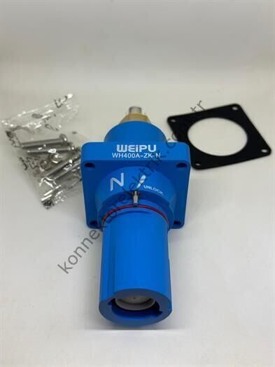 WEIPU WH400A-ZK-N-M12 1 Pin IP67 400A Panel Tipi Dişi Powerlock Su Geçirmez Konnektör