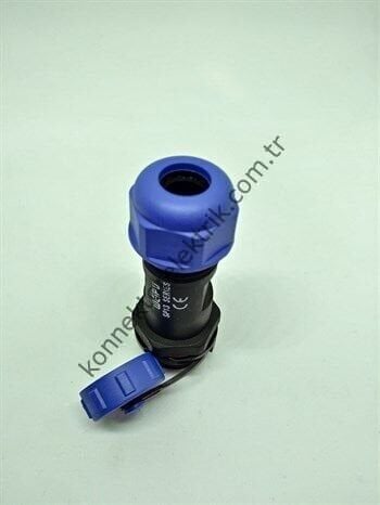 WEIPU SP1311/S6 6 Pin IP68 Plastik Kasa Karşıt Kablo Tipi Dişi Su Geçirmez Konnektör