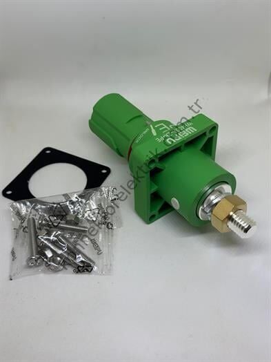 WEIPU WH400A-ZK-PE-M12 1 Pin IP67 400A Panel Tipi Dişi Powerlock Su Geçirmez Konnektör