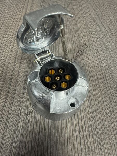 Q&S AHW009-A 7 Pin 12V Metal Kasa Panel Tipi Dişi Konnektör