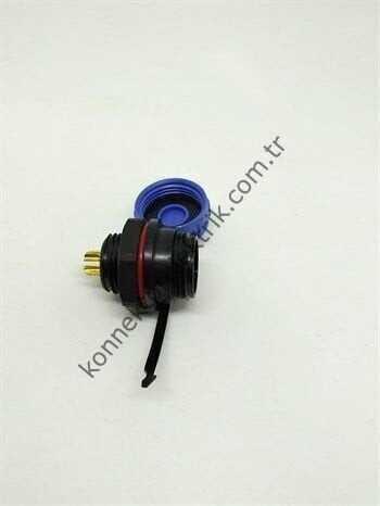 WEIPU SP1312/P6 6 Pin IP68 Plastik Kasa Panel Tipi Erkek Su Geçirmez Konnektör