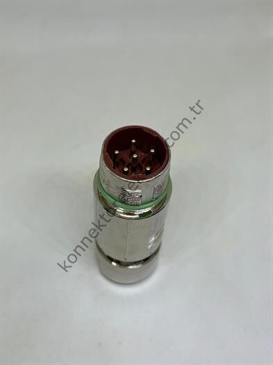 HZ CONNECTORS M23 6 Pin Metal Kasa Karşıt Kablo Tipi Erkek Endüstriyel Konnektör