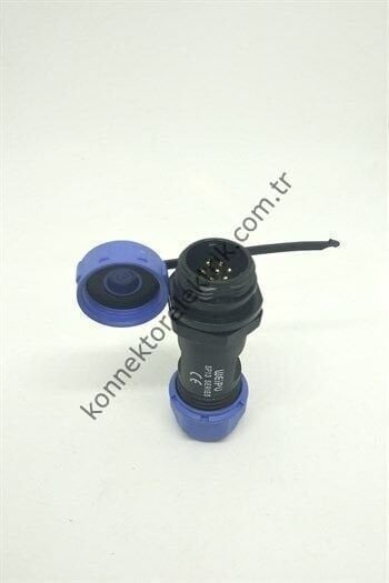 WEIPU SP1311/P7 7 Pin IP68 Plastik Kasa Karşıt Kablo Tipi Erkek Su Geçirmez Konnektör