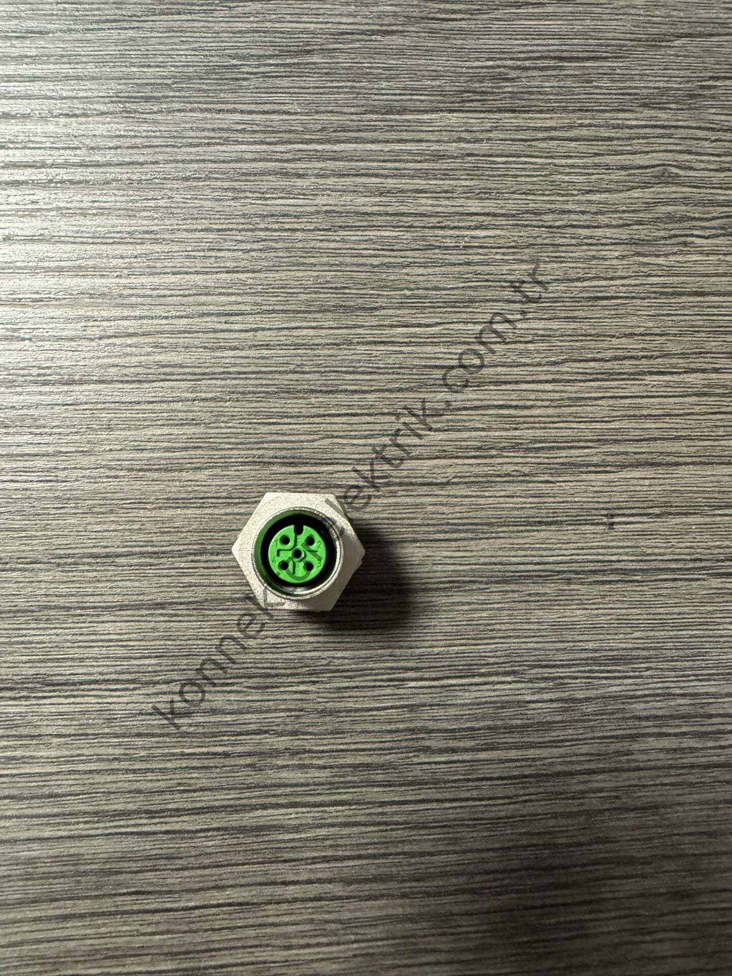 RENHOTEC M12 Arkadan Somunlu 5 Pin Metal Kasa Panel Tipi Dişi Endüstriyel Konnektör