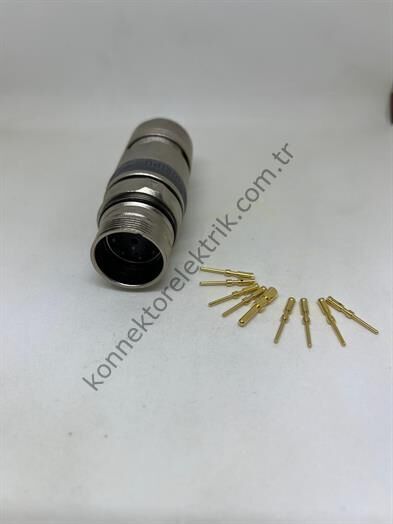 M23 9(8+1) Pin Karşıt Kablo Tipi Erkek Konnektör