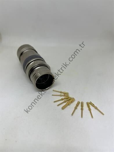 M23 9(8+1) Pin Karşıt Kablo Tipi Erkek Konnektör