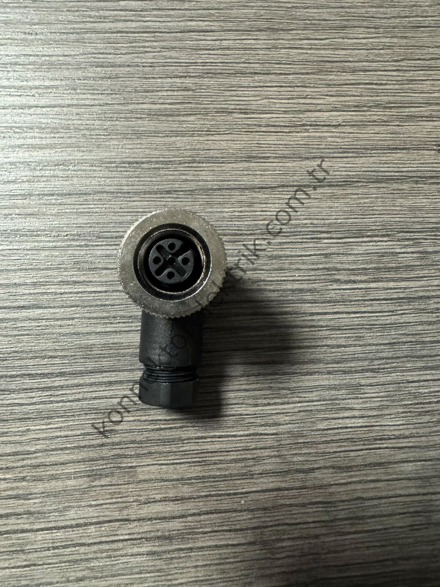 RENTHOTEC M12 5 Pin Plastik Kasa  90° Açılı Kablo Tipi Dişi Endüstriyel Konnektör