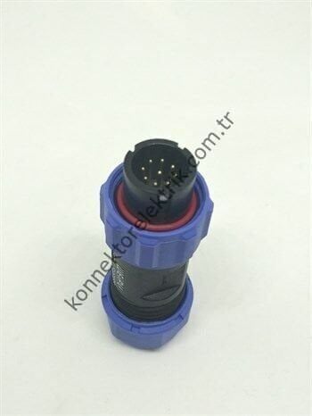 WEIPU SP1310/P9 9 Pin IP68 Plastik Kablo Tipi Erkek Su Geçirmez Konnektör
