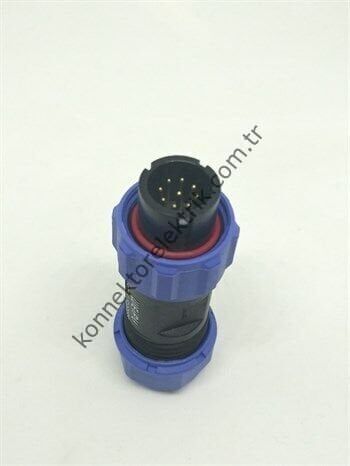 WEIPU SP1310/P9 9 Pin IP68 Plastik Kablo Tipi Erkek Su Geçirmez Konnektör