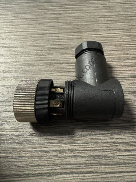 RENTHOTEC M12 8 Pin Plastik Kasa  90° Açılı Kablo Tipi Dişi Endüstriyel Konnektör