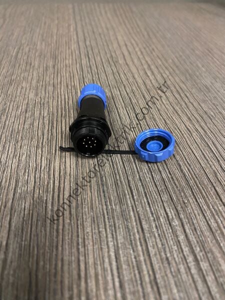 WEIPU SP1311/P9 9 Pin IP68 Plastik Kasa Karşıt Kablo Tipi Erkek Su Geçirmez Konnektör