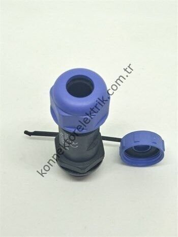 WEIPU SP1311/P9 9 Pin IP68 Plastik Kasa Karşıt Kablo Tipi Erkek Su Geçirmez Konnektör