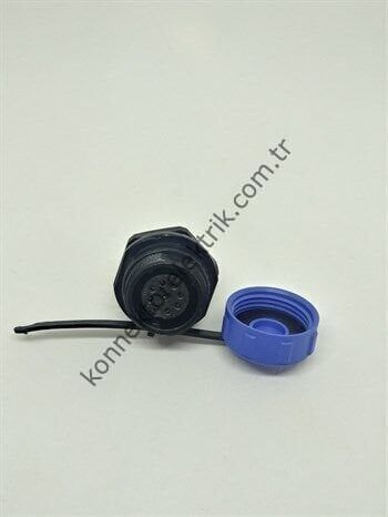 WEIPU SP1312/S9 9 Pin IP68 Plastik Kasa Panel Tipi Dişi Su Geçirmez Konnektör