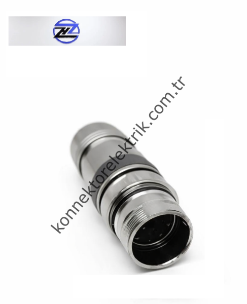 HZ CONNECTORS M23 19 Pin (16+3) Metal Kasa Karşıt Kablo Tipi Erkek Endüstriyel Konnektör