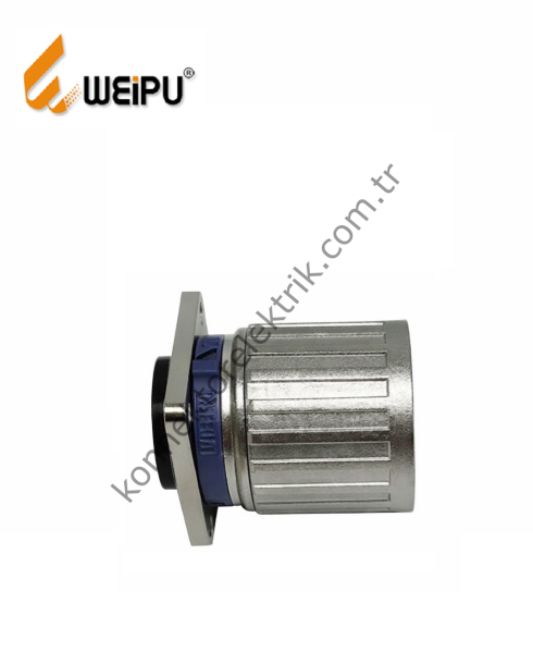 HZ CONNECTORS M23 17 Pin Metal Kasa Panel Tipi Bilezikli Dişi Endüstriyel Konnektör