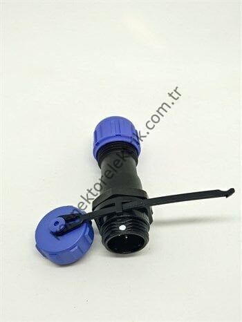 WEIPU SP1111/P3 3 Pin IP68 Plastik Kasa Karşıt Kablo Tipi Erkek Su Geçirmez Konnektör