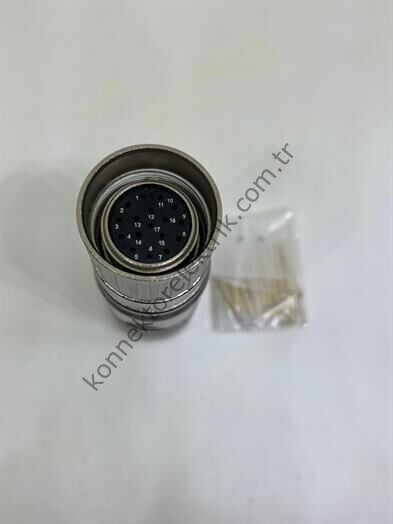 M23 17 Pin Kablo Tipi Dişi Konnektör(Weipu)