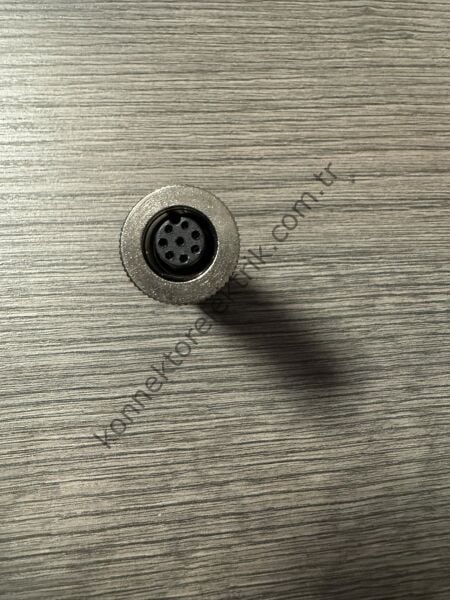 RENHOTEC M12 8 Pin Plastik Kasa Kablo Tipi Dişi Endüstriyel Konnektör