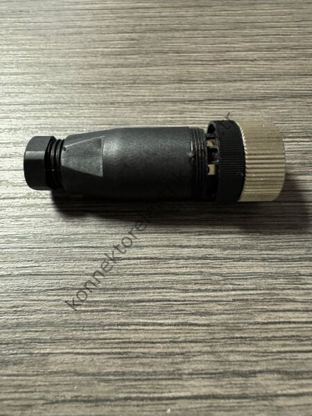 RENHOTEC M12 8 Pin Plastik Kasa Kablo Tipi Dişi Endüstriyel Konnektör