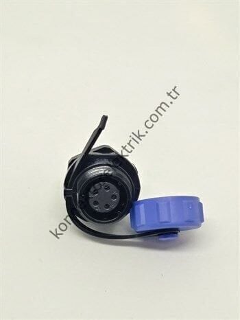 WEIPU SP1112/S5 5 Pin IP68 Plastik Kasa Panel Tipi Dişi Su Geçirmez Konnektör