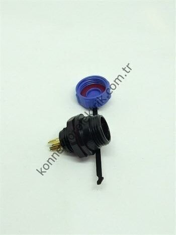 WEIPU SP1112/P5 5 Pin IP68 Plastik Kasa Panel Tipi Erkek Su Geçirmez Konnektör