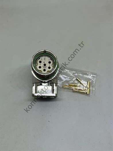 M623 6 Pin 90° Açılı Panel Tipi Dişi Konnektör