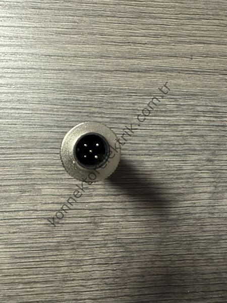 RENHOTEC M12 5 Pin Plastik Kasa Kablo Tipi Erkek Endüstriyel Konnektör