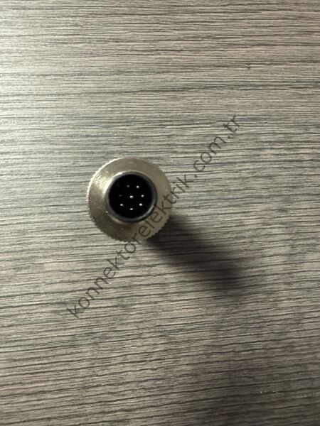 RENHOTEC M12 8 Pin Plastik Kasa Kablo Tipi Erkek Endüstriyel Konnektör
