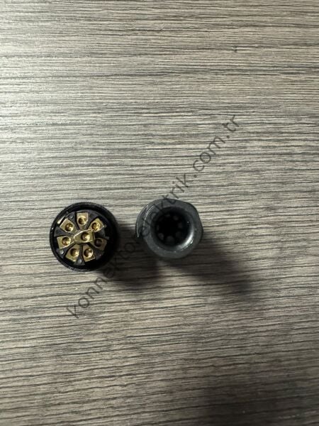 RENHOTEC M12 8 Pin Plastik Kasa Kablo Tipi Erkek Endüstriyel Konnektör