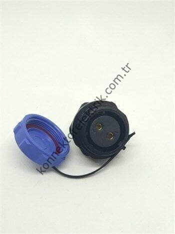 WEIPU SP2112/S2 2 Pin IP68 Plastik Kasa Panel Tipi Dişi Su Geçirmez Konnektör