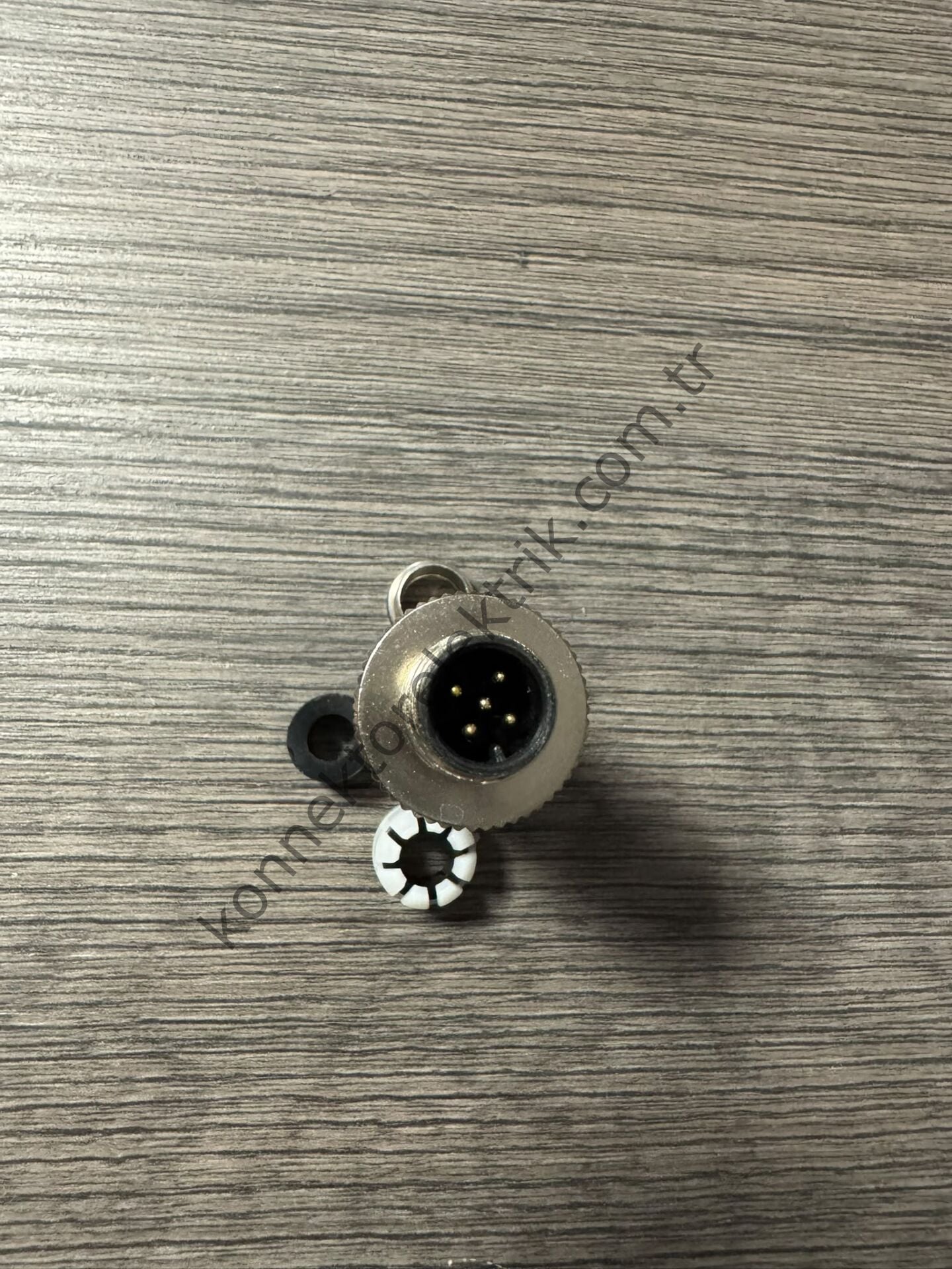 RENHOTEC M12 5 Pin Metal Kasa Kablo Tipi Erkek Endüstriyel Konnektör