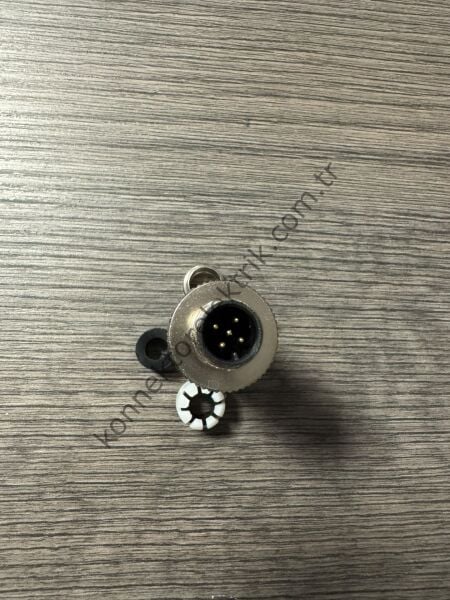 RENHOTEC M12 5 Pin Metal Kasa Kablo Tipi Erkek Endüstriyel Konnektör