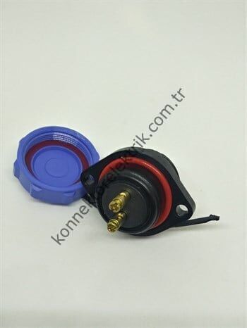 WEIPU SP2113/S2 2 Pin IP68 Plastik Kasa Panel Tipi Dişi Su Geçirmez Konnektör