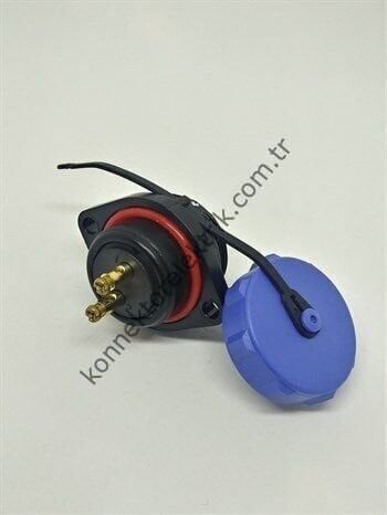 WEIPU SP2113/P2 2 Pin IP68 Plastik Kasa Panel Tipi Erkek Su Geçirmez Konnektör