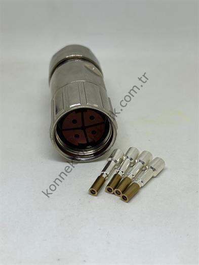 M23 4 Pin Kablo Tipi Dişi Konnektör 6FX2003-0LL13
