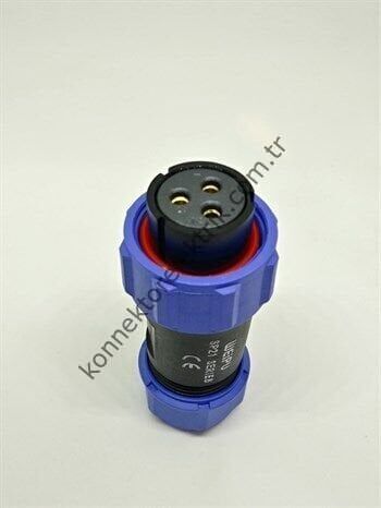 WEIPU SP2110/S3 3 Pin IP68 Plastik Kasa Kablo Tipi Dişi Su Geçirmez Konnektör
