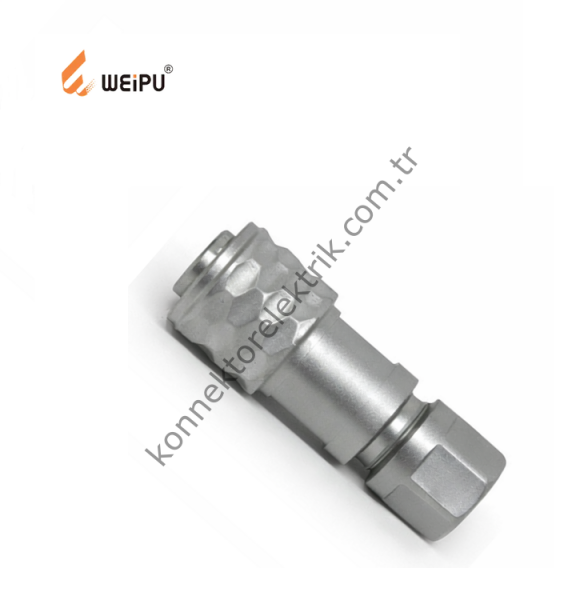 WEIPU SF610/S2 2 Pin IP67 Metal Kasa Kablo Tipi Dişi Su Geçirmez Konnektör