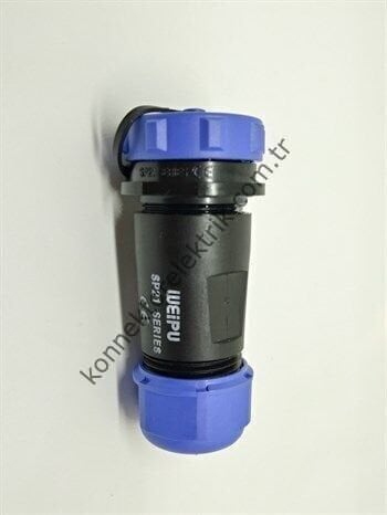 WEIPU SP2111/S3 3 Pin IP68 Plastik Kasa Karşıt Kablo Tipi Dişi Su Geçirmez Konnektör