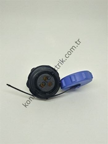 WEIPU SP2112/S3 3 Pin IP68 Plastik Kasa Panel Tipi Dişi Su Geçirmez Konnektör