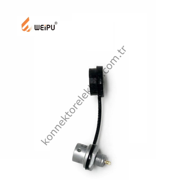 WEIPU SF612/S2 2 Pin IP67 Metal Kasa Panel Tipi Dişi Su Geçirmez Konnektör