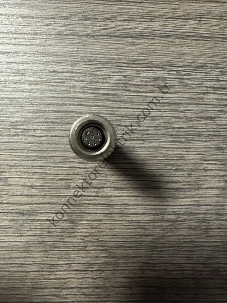 RENHOTEC M9 8 Pin Metal Kasa Kablo Tipi Dişi Endüstriyel Konnektör