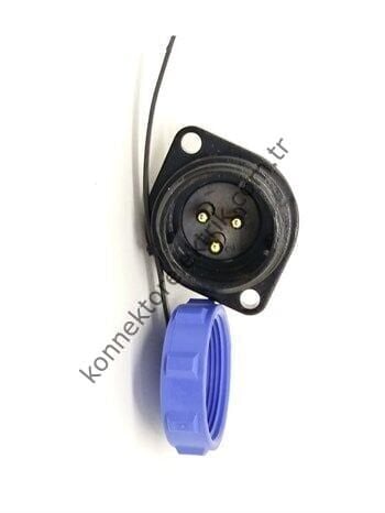 WEIPU SP2113/P3 3 Pin IP68 Plastik Kasa Panel Tipi Erkek Su Geçirmez Konnektör