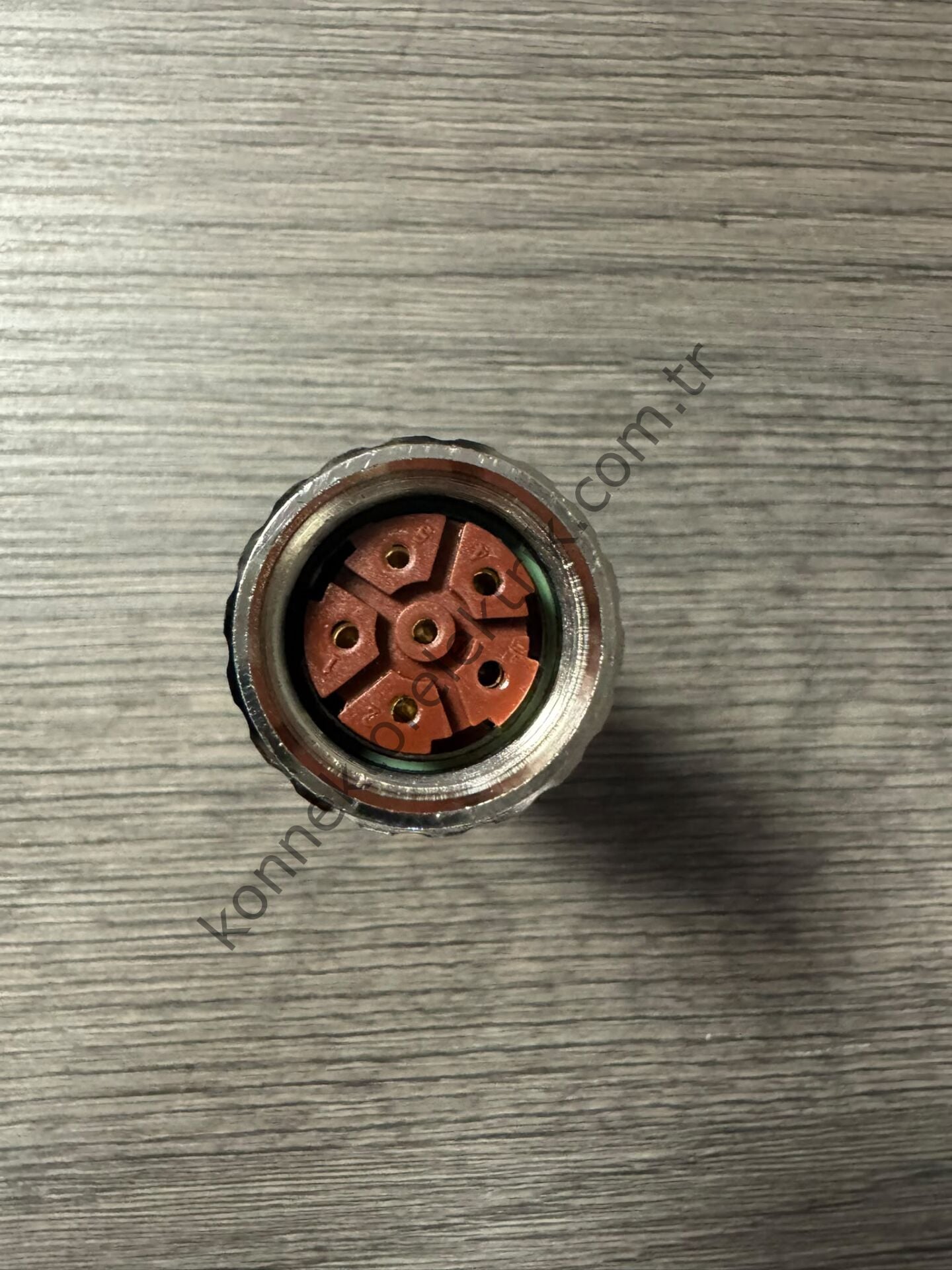 RENHOTEC M23 6 Pin Metal Kasa Uzun Gövde Kablo Tipi Dişi Endüstriyel Konnektör
